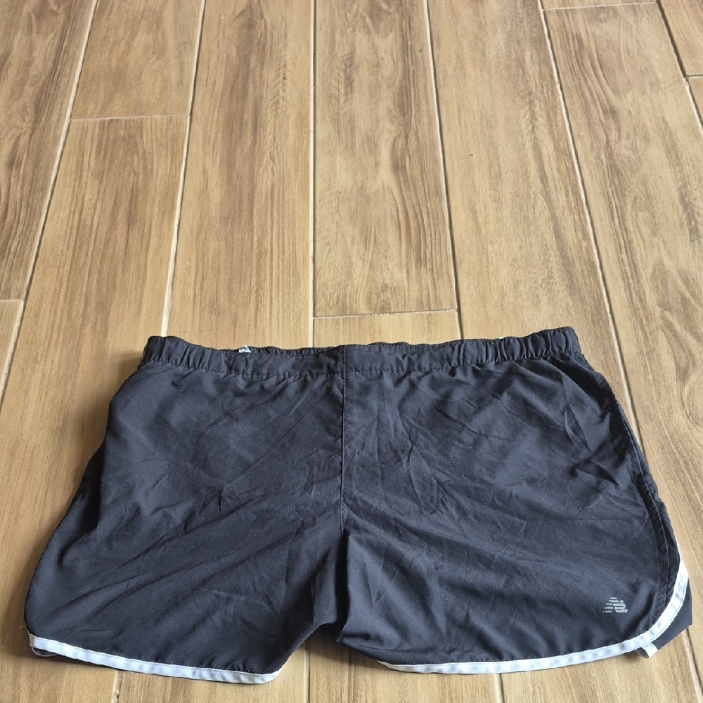 Womens New Balance Black Athletic Shorts